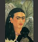 Frida Paintings - Fulang Chang and I by Frida Kahlo